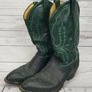 Tony Lama 6640 Bullhide Leather Cowboy Boots 10.5